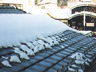 屋根融雪：融雪の様子